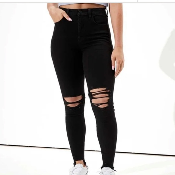 Jegging American Eagle Super Stretch | Taille 2 | Fermeture éclair Détruite | 98% Coton | Neuf Sans étiquettes